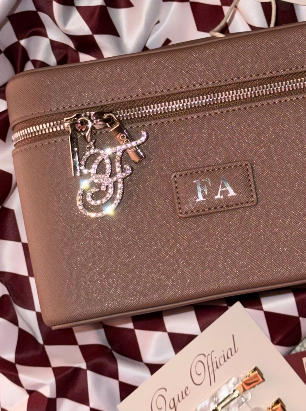 Crystal Letter Charm