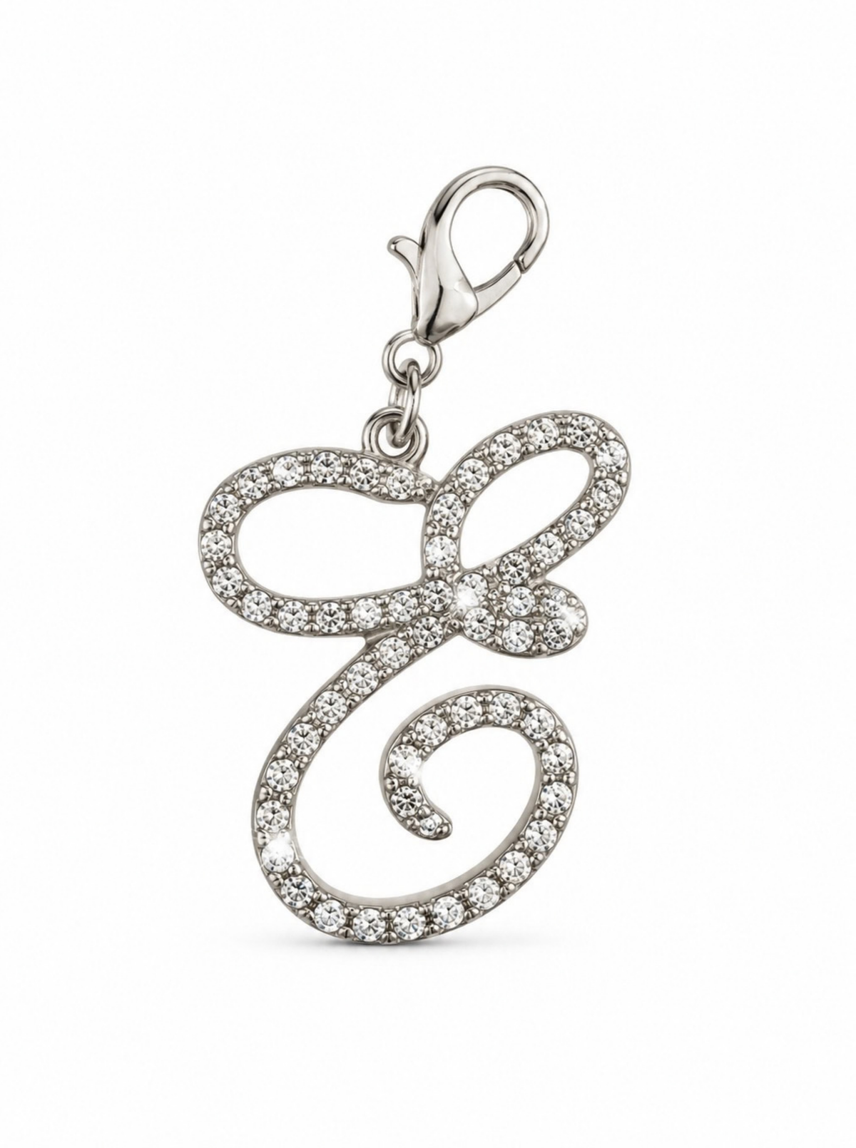 Crystal Letter Charm
