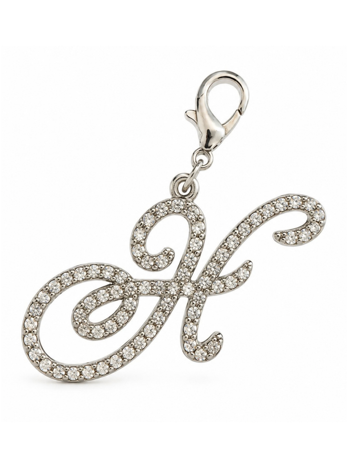 Crystal Letter Charm